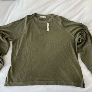 Madewell Sage Green Crew Neck Top